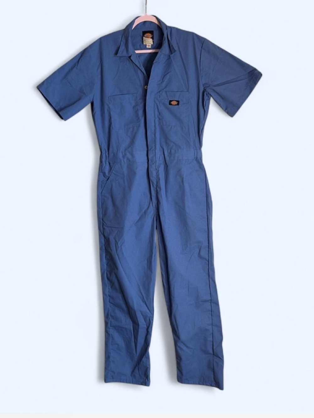 Dickies Blue Short-Sleeve Work Jumpsuit